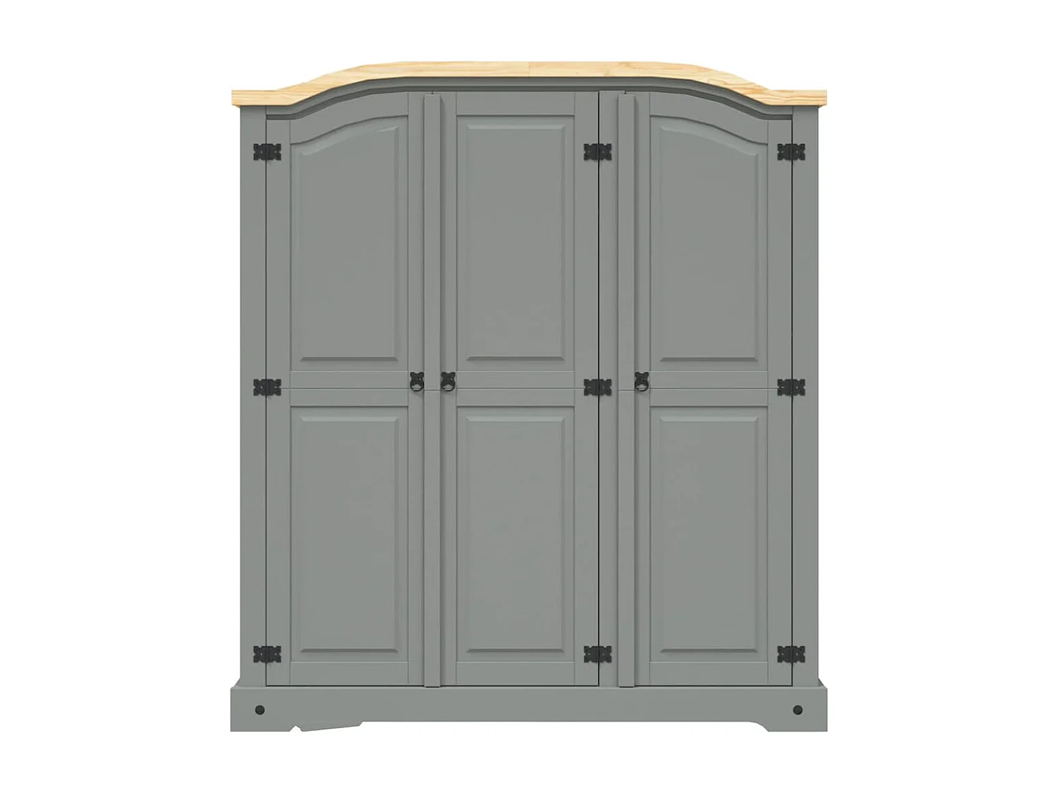 Garde-robe avec 3 portes Gamme Corona pin mexicain Gris