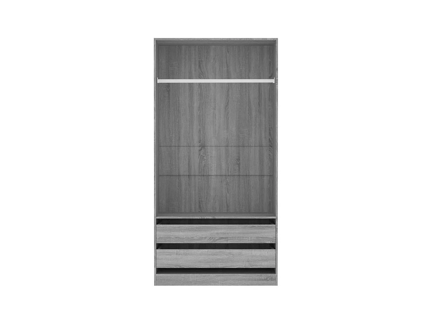 Armadio Sonoma Grey 100x50x200 cm in legno ingegnerizzato