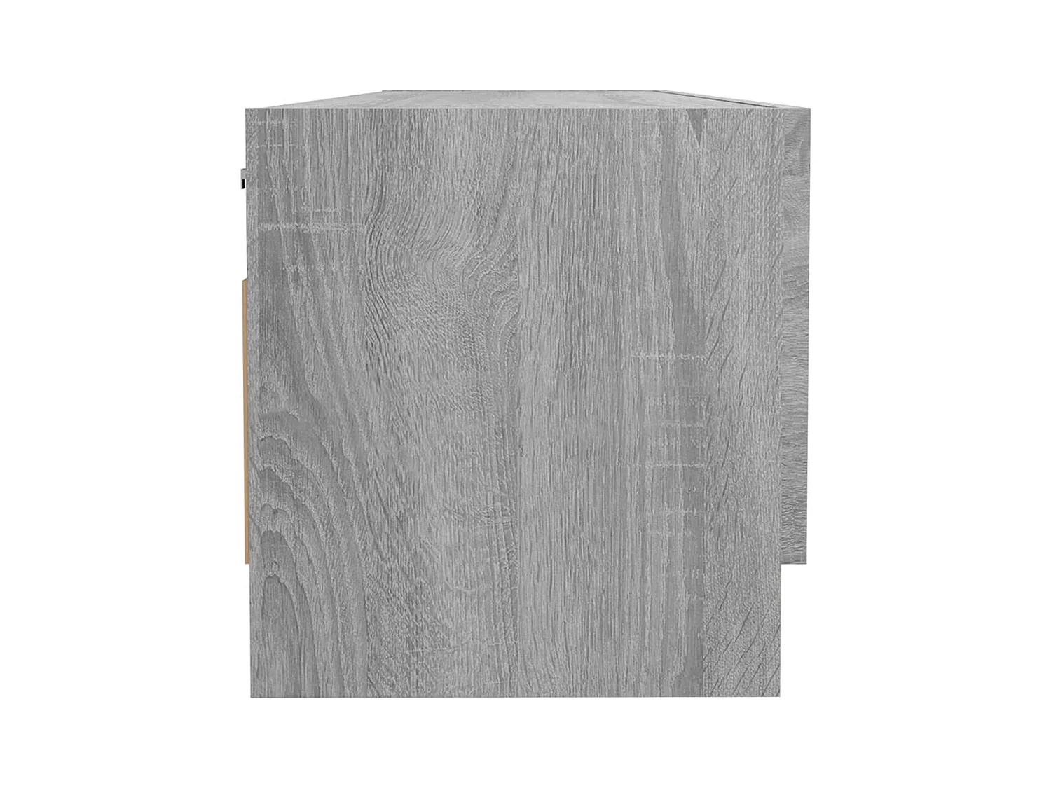 Sonoma Grijze Garderobekast 100x32,5x35 cm Bewerkt Hout