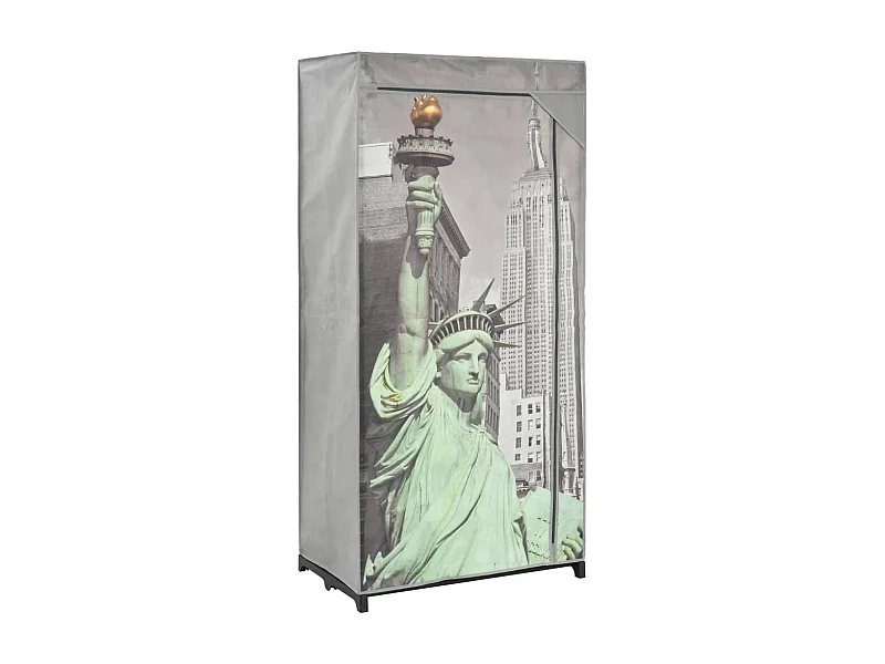 Garderobe New York 75x45x160 cm Tissu