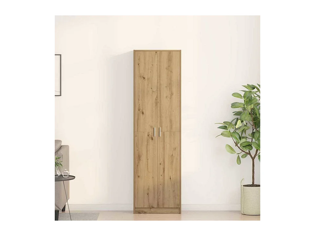 Armadio in rovere fatto a mano 55 x 25 x 189 cm Legno ingegnerizzato