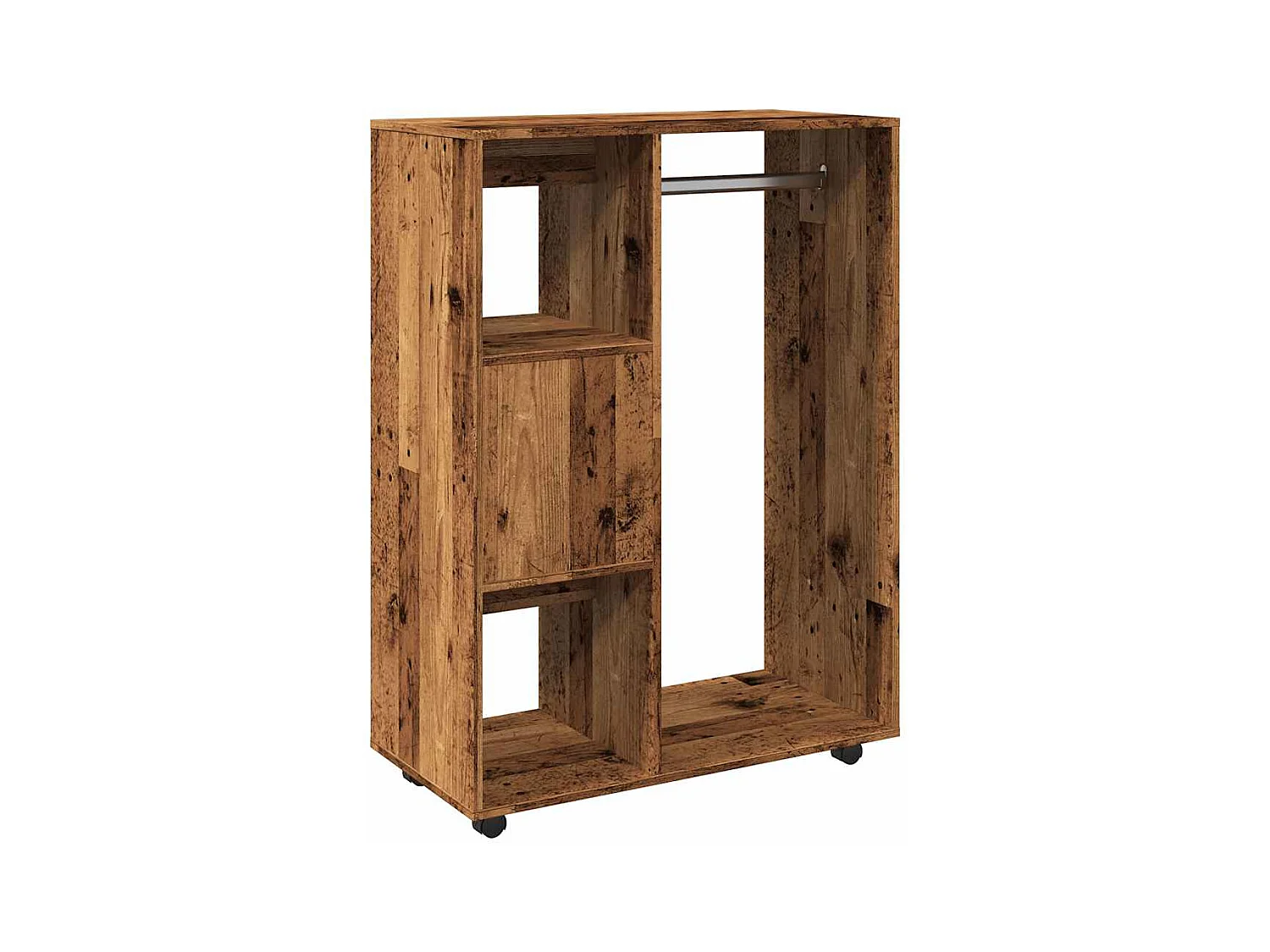 Garde-robe vieux bois 80x40x110 cm bois d'ingénierie