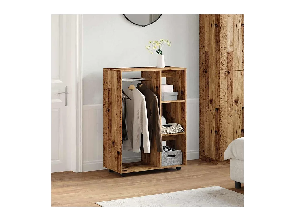 Armario madera vieja 80x40x110 cm madera contrachapada