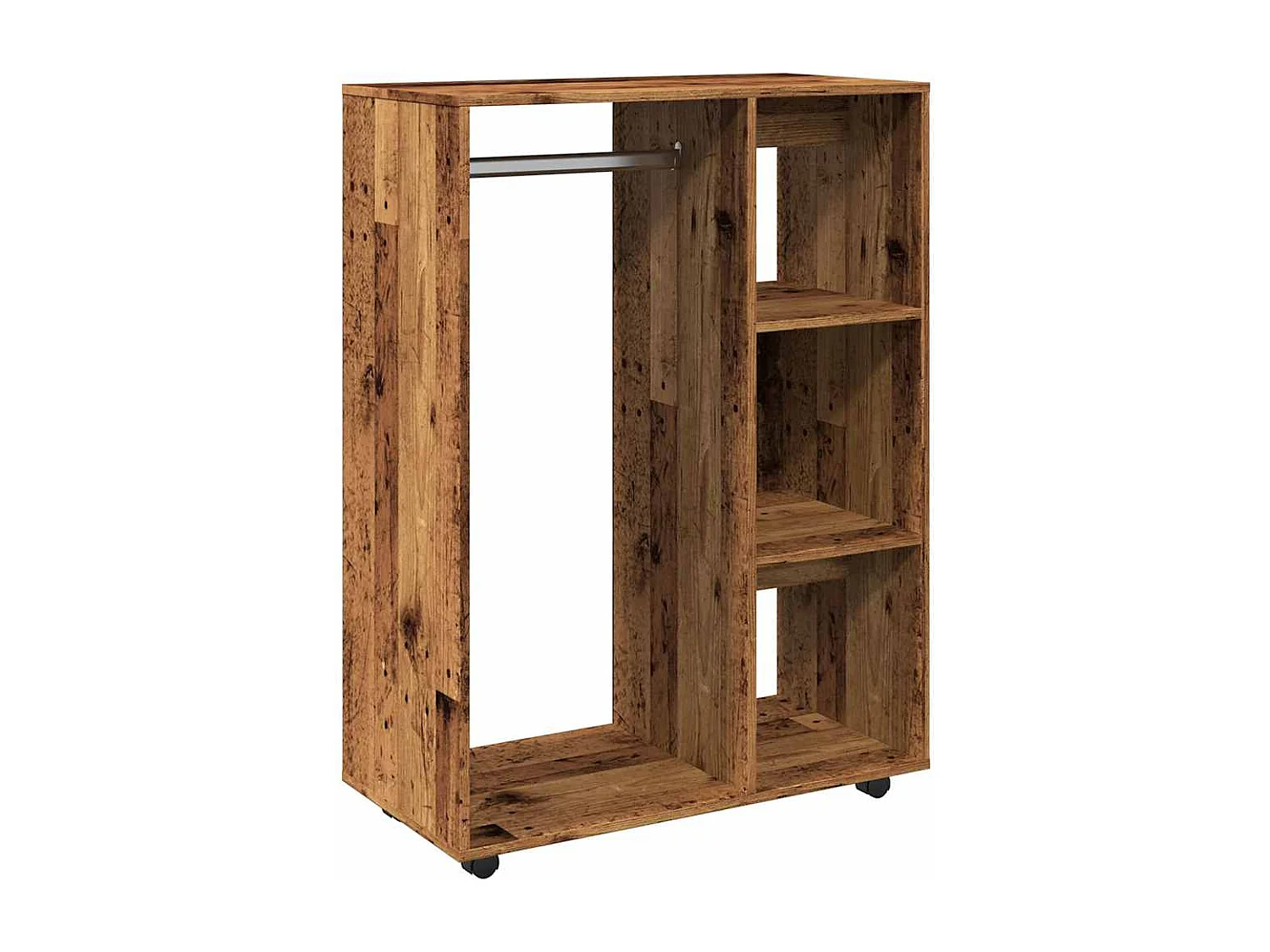 Garde-robe vieux bois 80x40x110 cm bois d'ingénierie