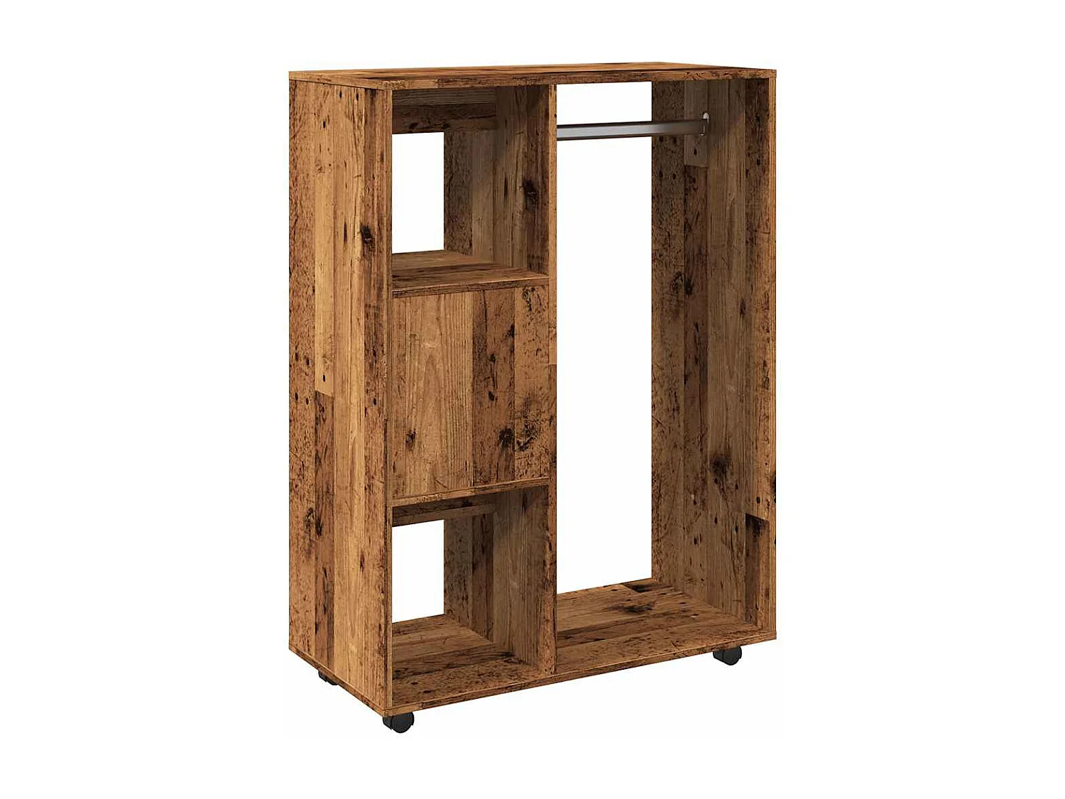Garde-robe vieux bois 80x40x110 cm bois d'ingénierie