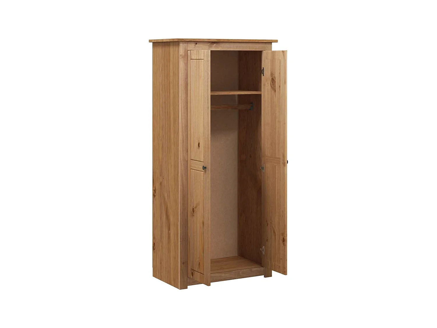 Kledingkast 80x50x171,5 cm Massief grenen Panama assortiment