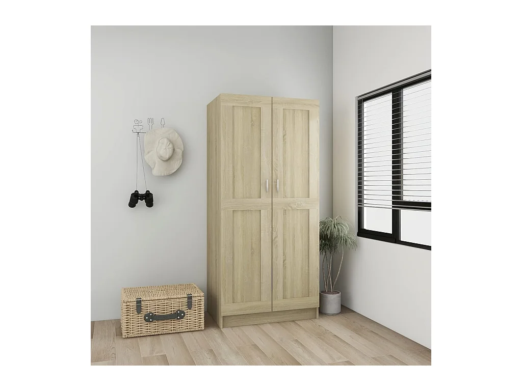 Sonoma Eiken Kledingkast 82,5x51,5x180 cm Spaanplaat
