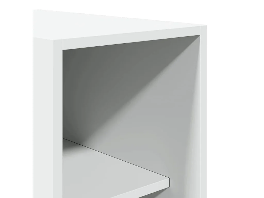 Armario blanco 30x50x200 cm Madera contrachapada