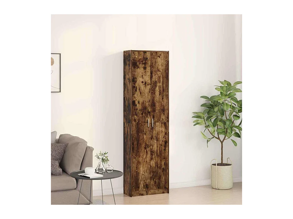 Armoire Chêne fumé 55 x 25 x 189 cm Bois d'ingénierie