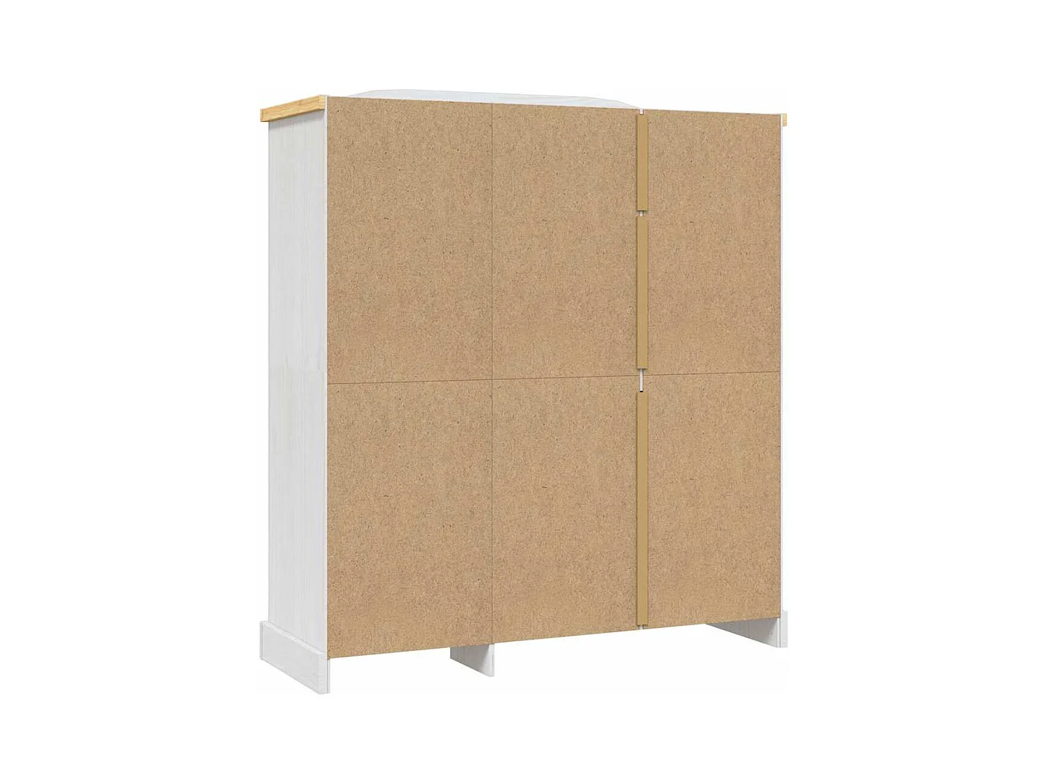 Kledingkast met 3 deuren Corona-serie Mexicaans grenen Wit