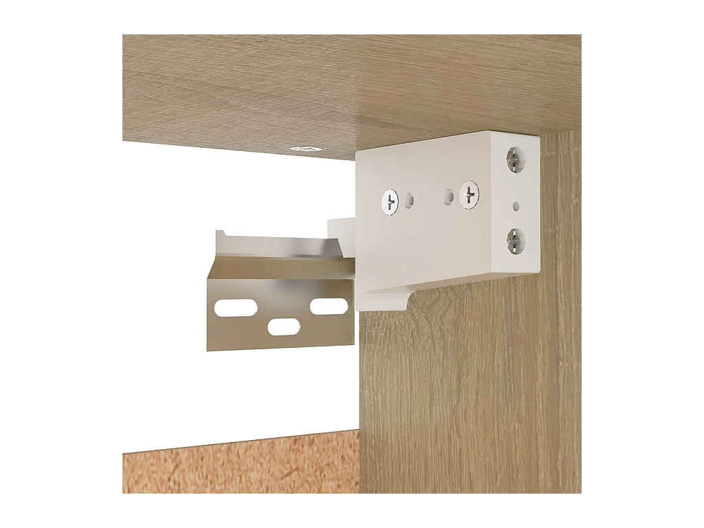 Sonoma eiken kledingkast 70x32,5x35 cm bewerkt hout