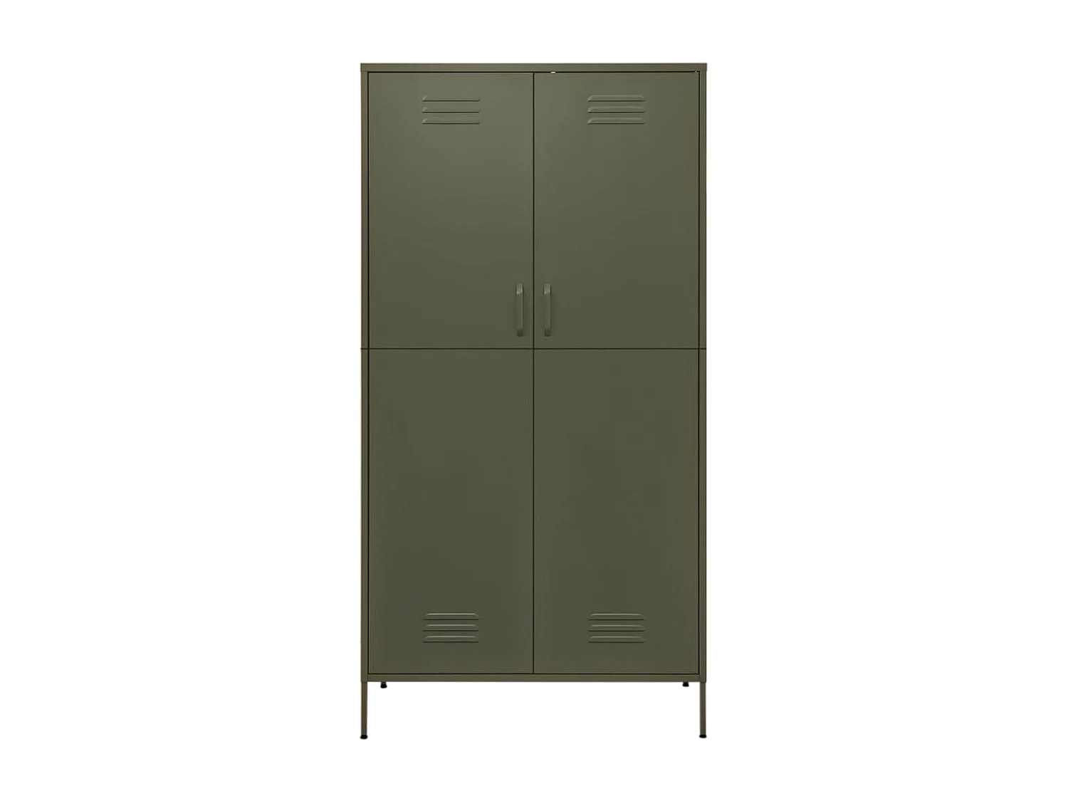 Armadio Verde Oliva 90x50x180 cm Acciaio