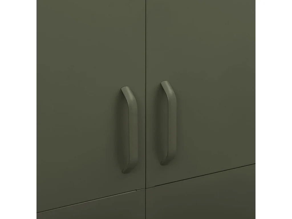 Armadio Verde Oliva 90x50x180 cm Acciaio