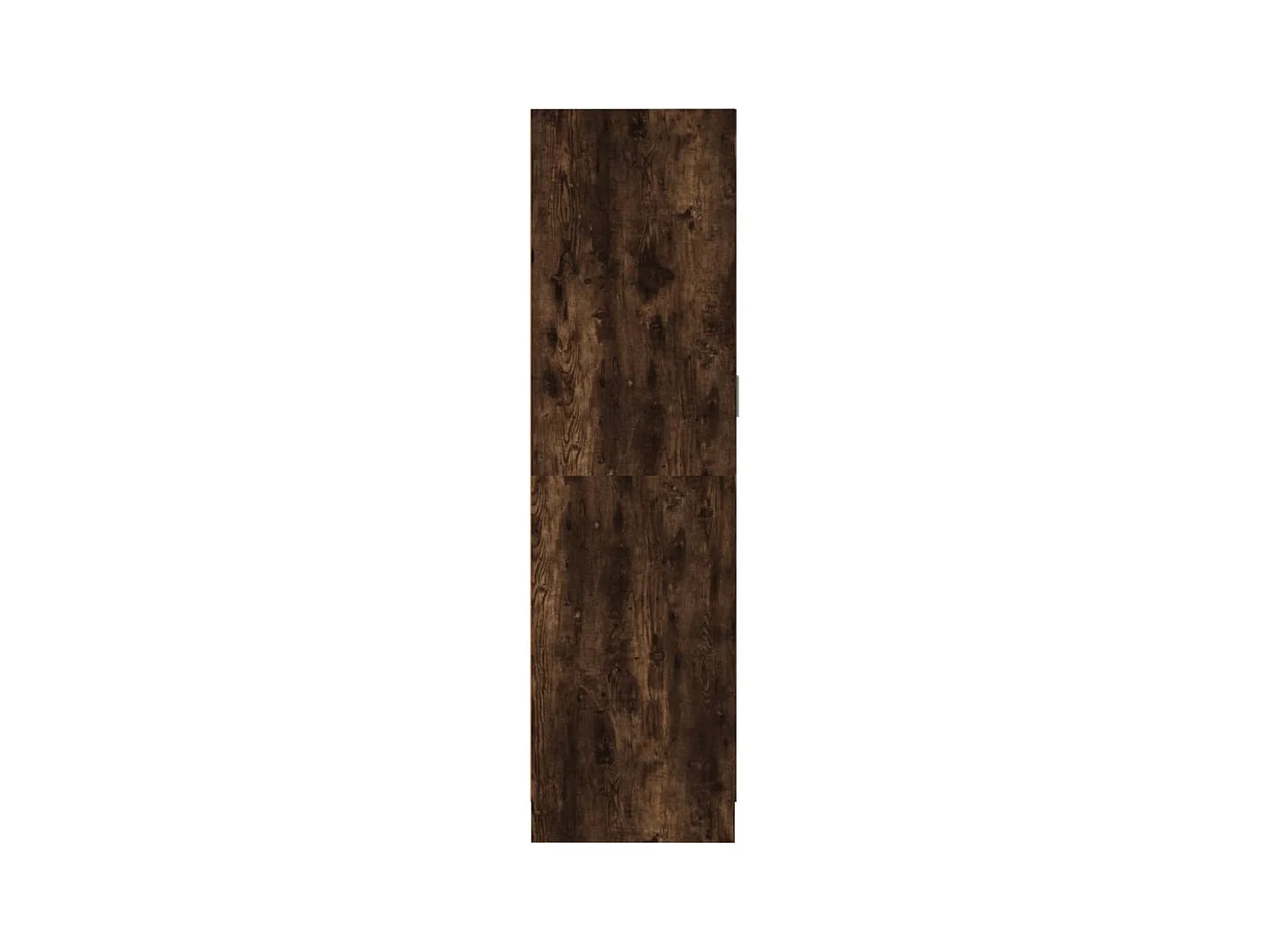 Gerookte eikenhouten kledingkast 82,5x51,5x180 cm, bewerkt hout