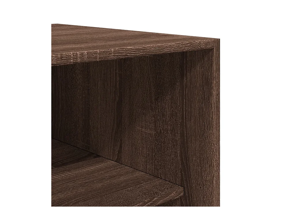 Armadio rovere marrone 100x50x200 cm legno ingegnerizzato