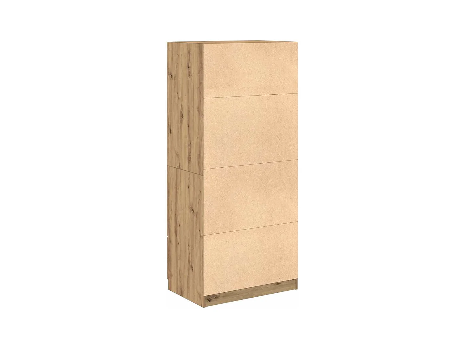 Handgemaakte eikenhouten kledingkast 80x52x180 cm van bewerkt hout