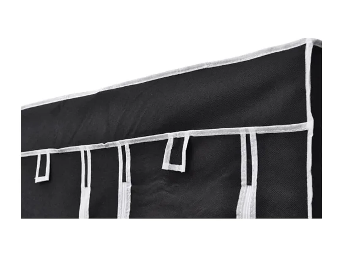 Armadio pieghevole Nero 110 x 45 x 175 cm