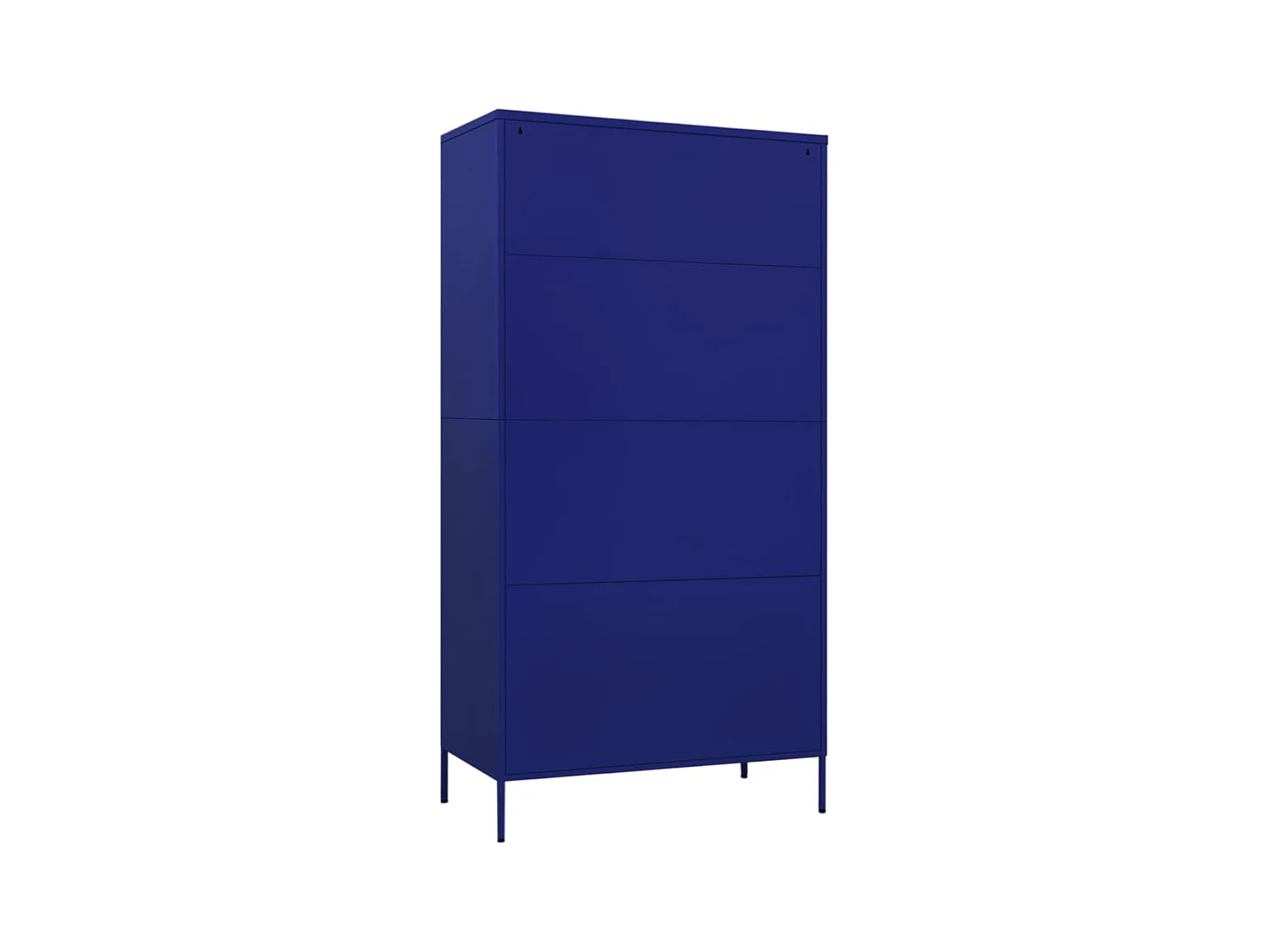 Marineblauer Kleiderschrank 90x50x180 cm Stahl