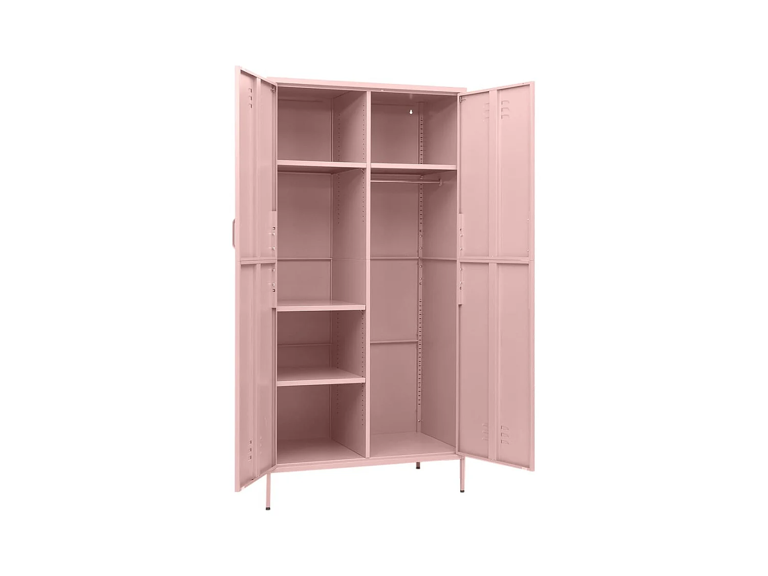 Armario rosa 90x50x180 cm Acero