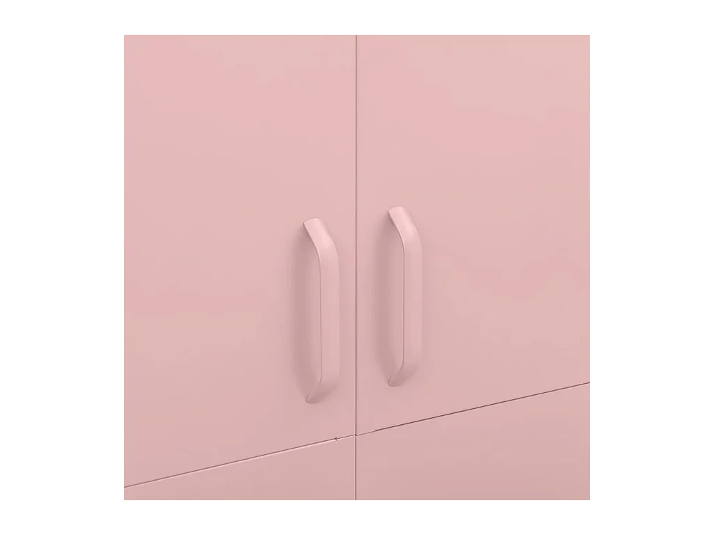 Armario rosa 90x50x180 cm Acero