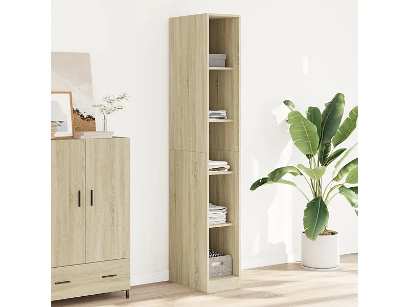 Sonoma eiken kledingkast 30x50x200 cm bewerkt hout