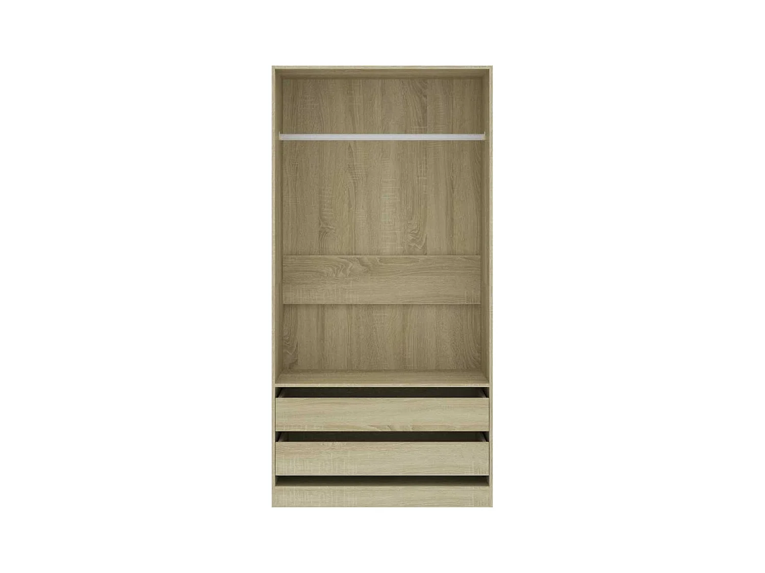 Armadio in rovere Sonoma 100x50x200 cm in legno ingegnerizzato