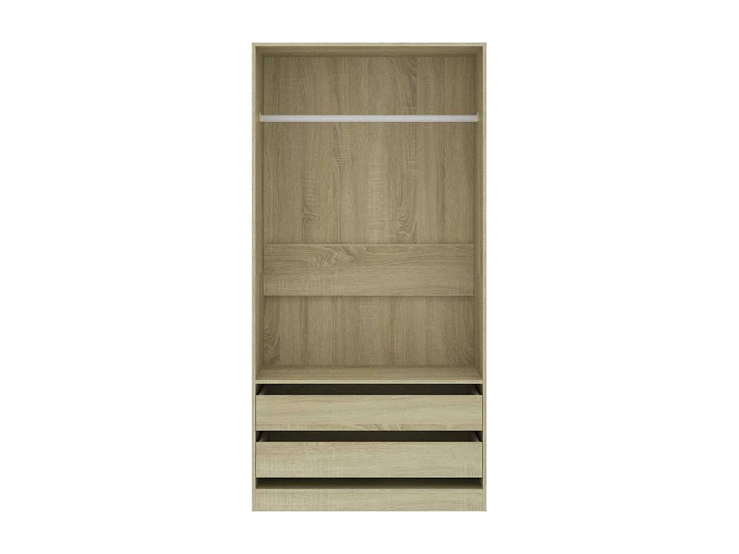 Armario de roble Sonoma 100x50x200 cm Madera de ingeniería