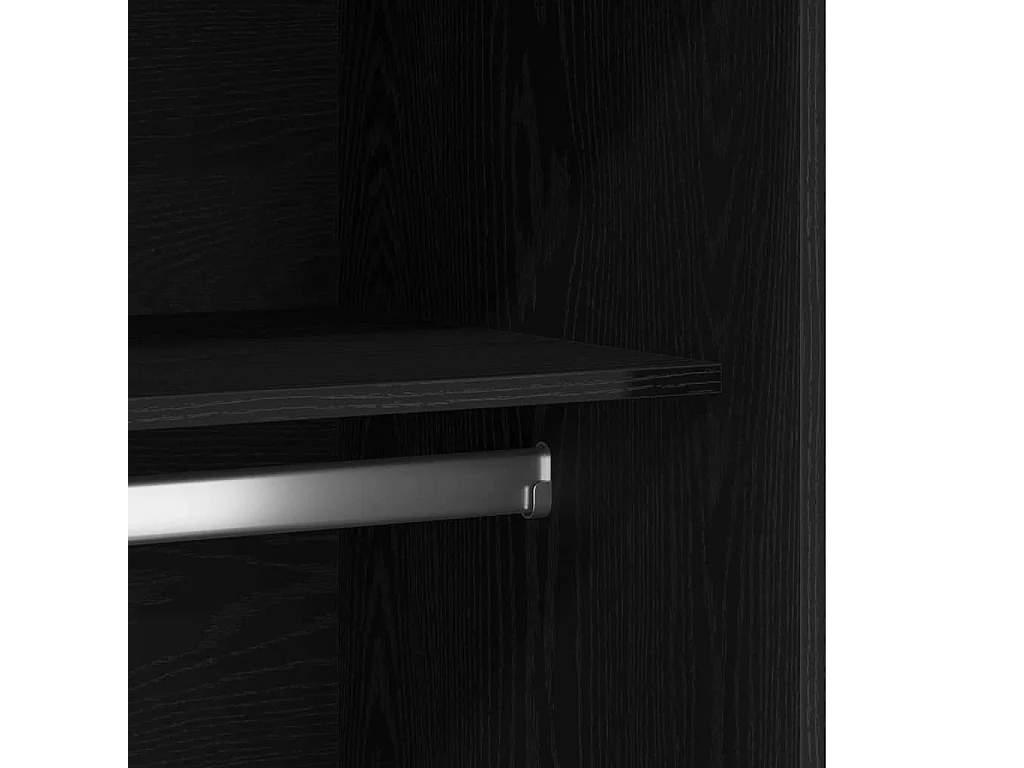 Armoire Chêne noir 100 x 50 x 200 cm Bois d'ingénierie