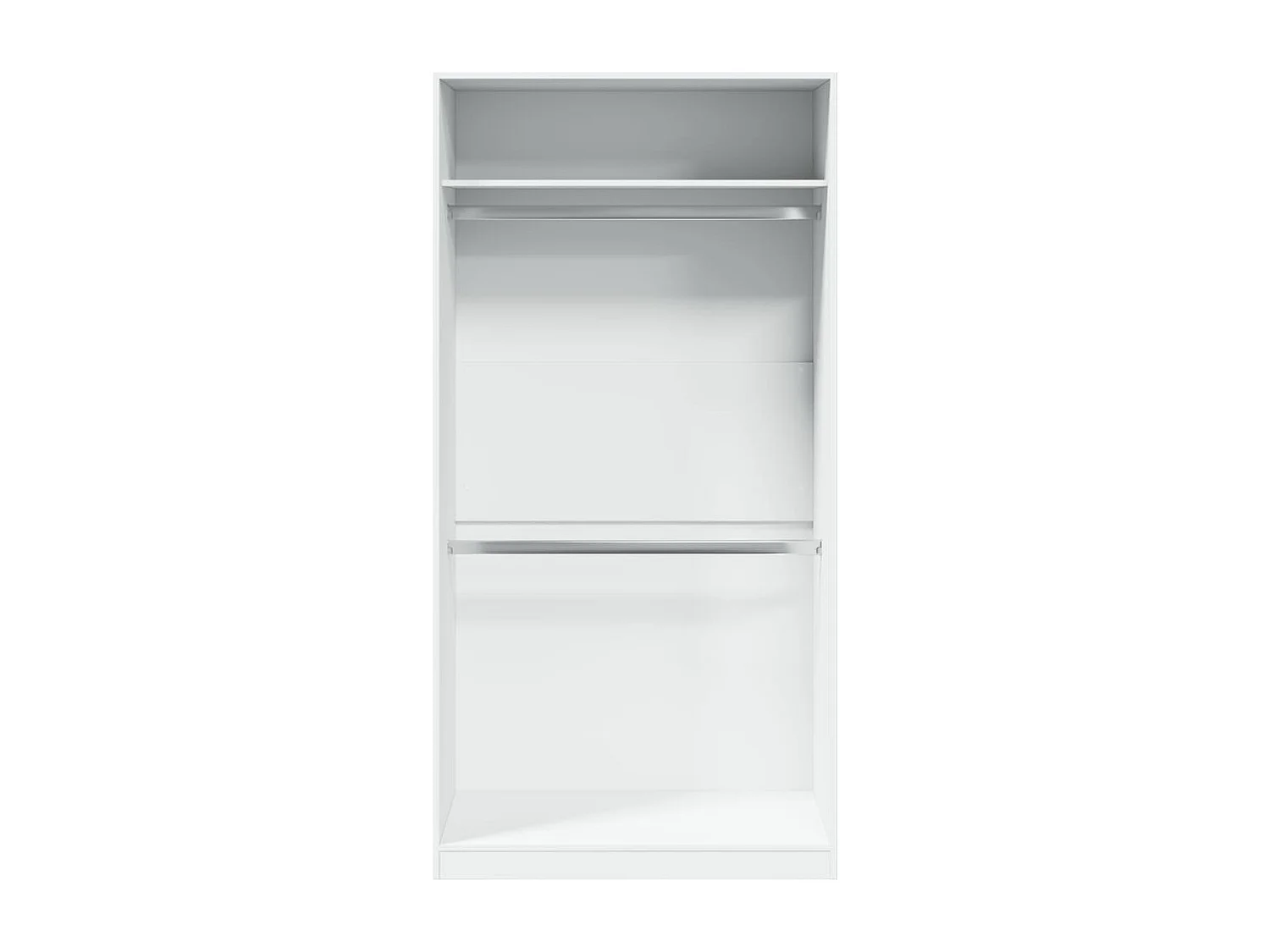 Armario blanco 100x50x200 cm Madera contrachapada