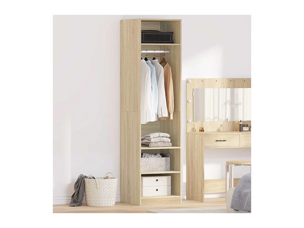 Armadio in rovere Sonoma 50x50x200 cm in legno ingegnerizzato