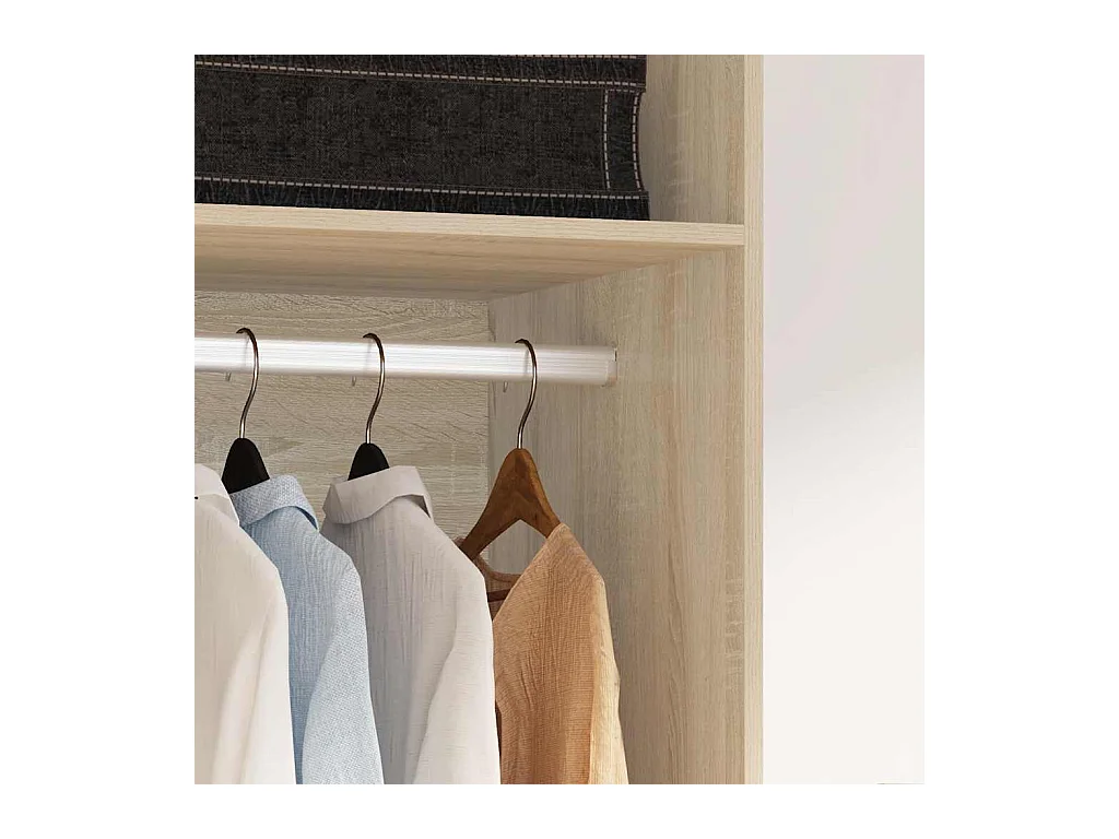 Armadio in rovere Sonoma 50x50x200 cm in legno ingegnerizzato