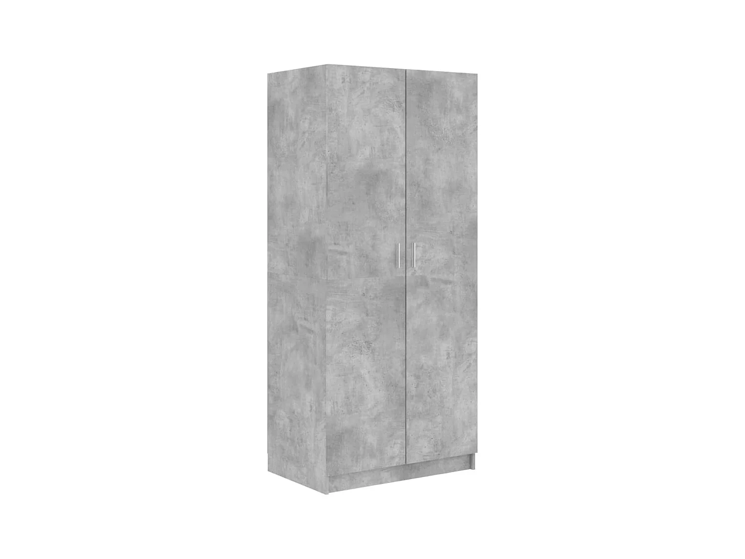 Armadio grigio cemento 80x52x180 cm in legno ingegnerizzato
