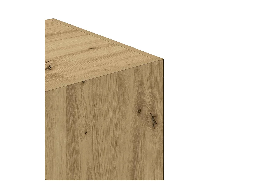 Garde-robe chêne artisanal 80x52x180 cm bois d'ingénierie