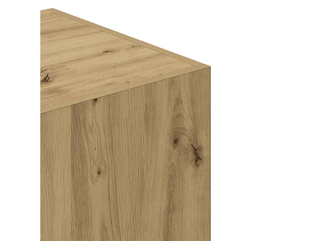 Garde-robe chêne artisanal 80x52x180 cm bois d'ingénierie