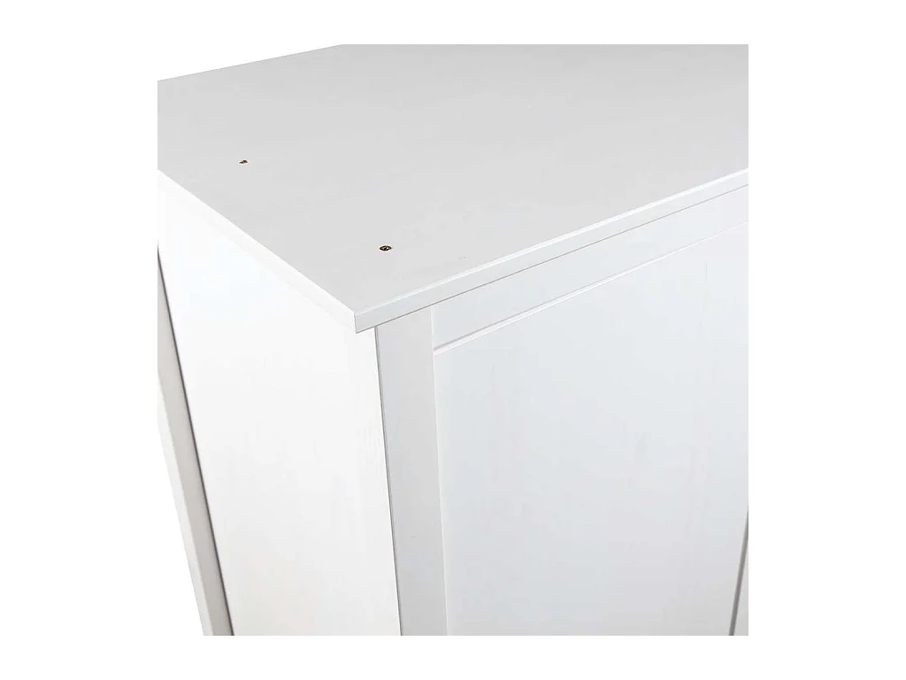 Garde-robe à 2 portes Hill Blanc 89x50x170cm Bois de pin solide