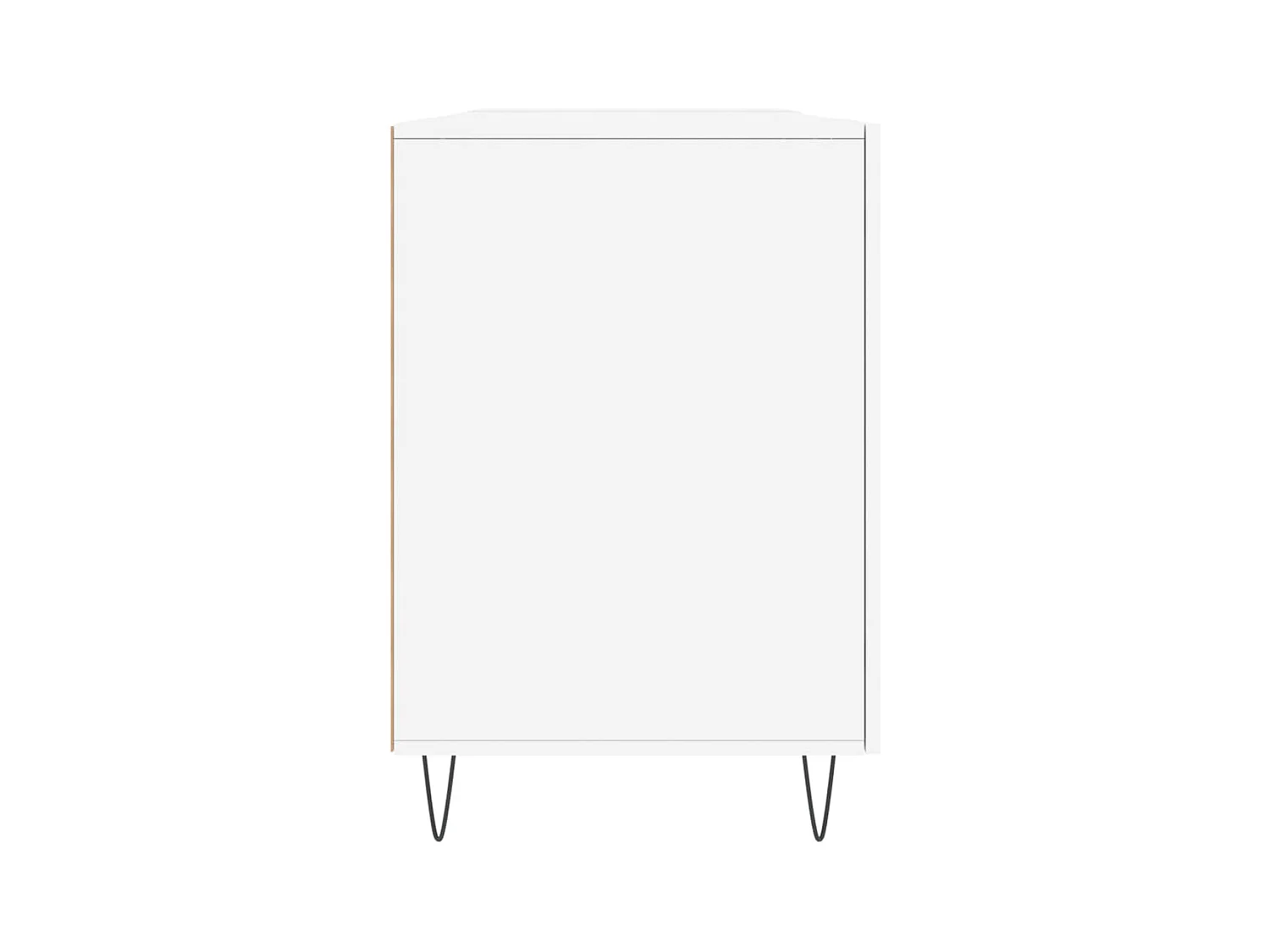 Wit bureau 140x50x75 cm bewerkt hout