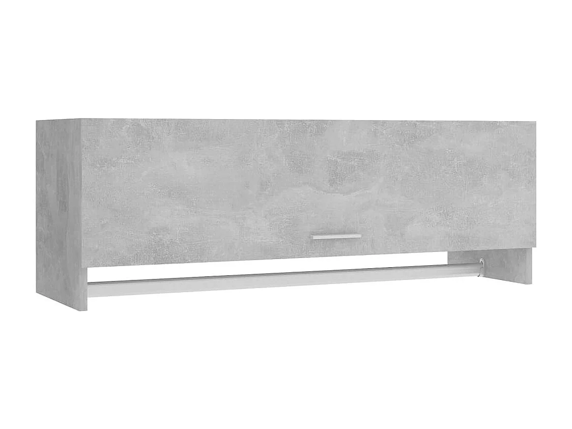 Armario gris hormigón 100x32,5x35 cm madera de ingeniería