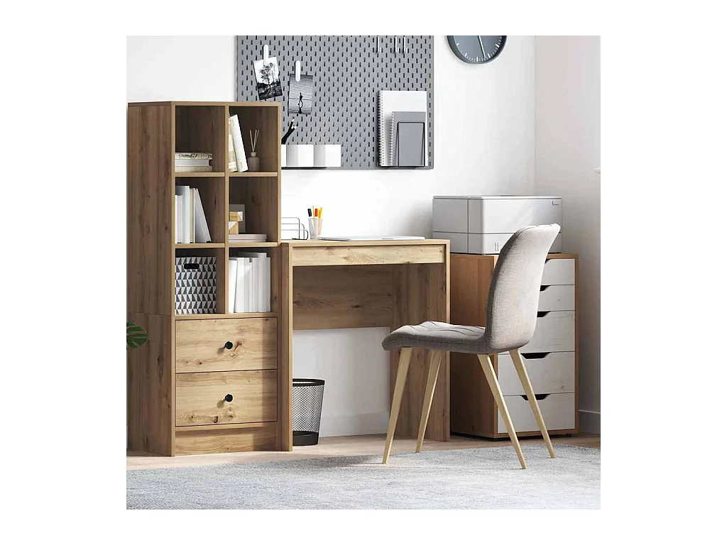 Bureau chêne artisanal 70 x 40 x 76 cm Bois d'ingénierie