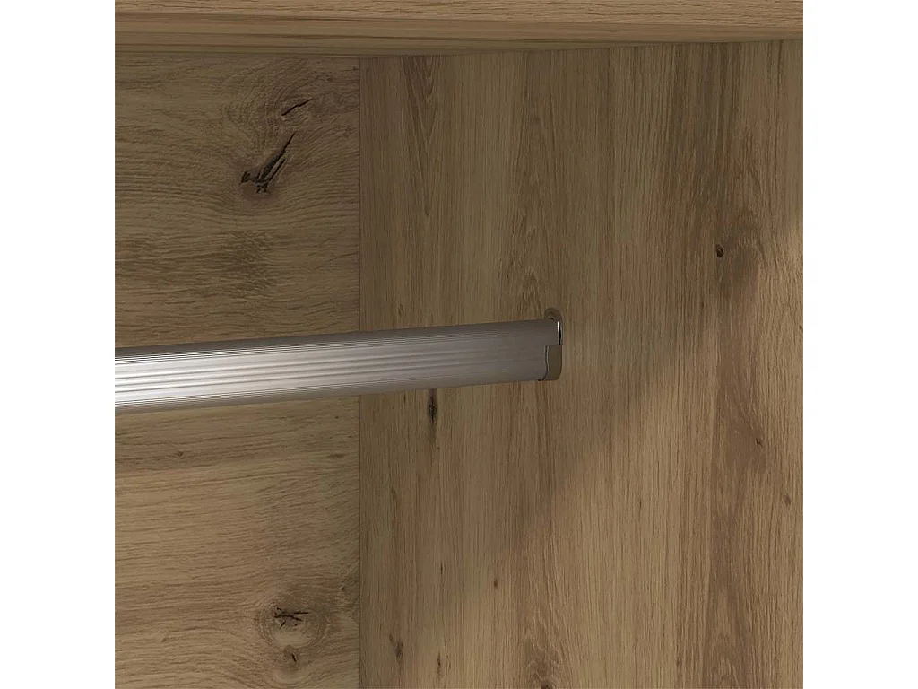 Artisan Eiken Kledingkast 82,5 x 51,5 x 180 cm Bewerkt Hout