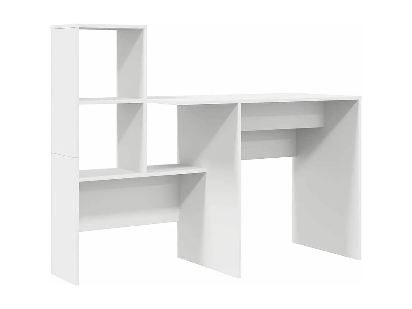 Wit bureau 131,5 x 50 x 106,5 cm bewerkt hout