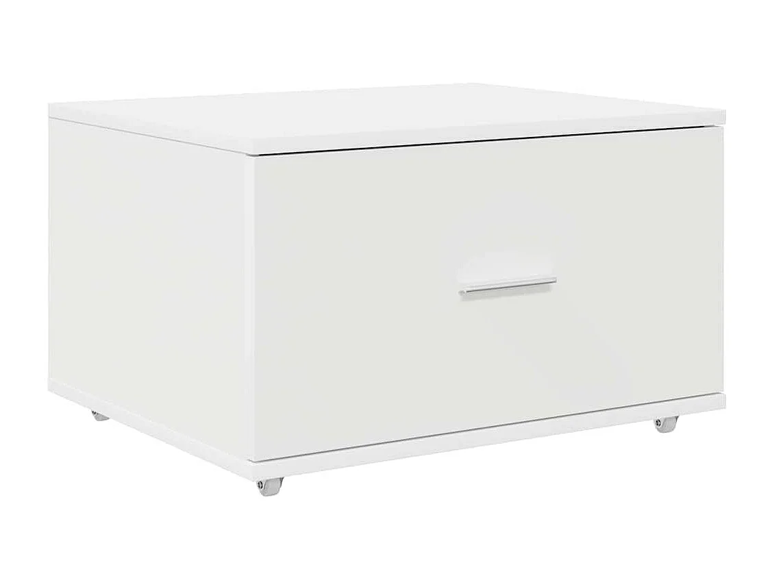 Wit bureau 131,5 x 50 x 106,5 cm bewerkt hout