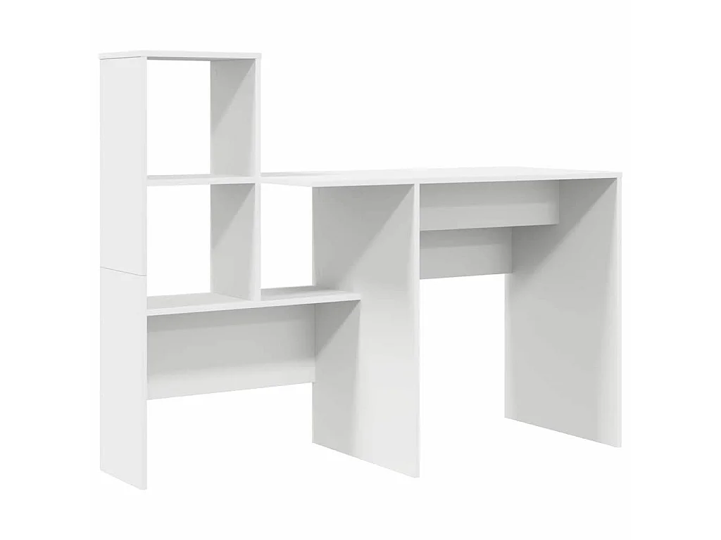 Scrivania bianca 131,5 x 50 x 106,5 cm in legno ingegnerizzato