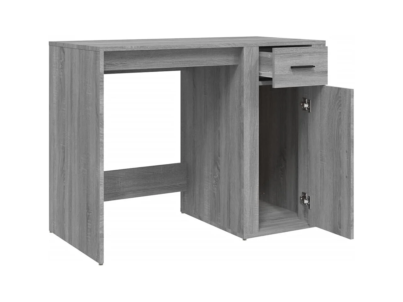 Escritorio Sonoma Gris 100x49x75 cm Madera de Ingeniería