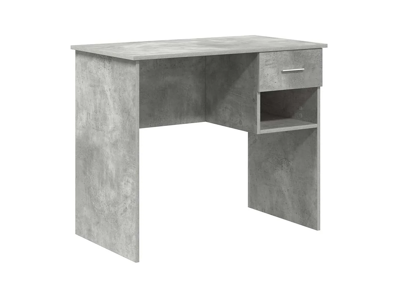 Bureau Gris béton 90 x 49.5 x 75 cm Bois d'ingénierie