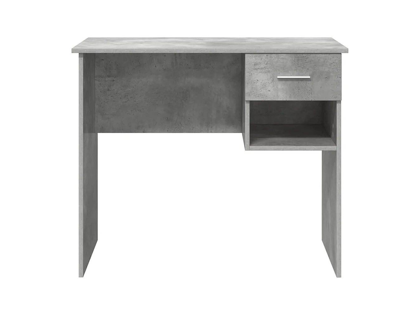 Bureau Gris béton 90 x 49.5 x 75 cm Bois d'ingénierie