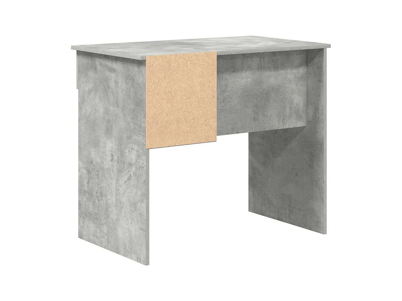 Bureau Gris béton 90 x 49.5 x 75 cm Bois d'ingénierie