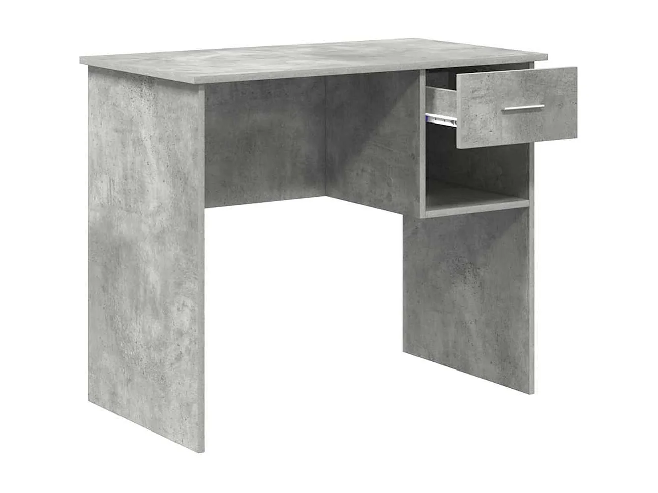 Bureau Gris béton 90 x 49.5 x 75 cm Bois d'ingénierie