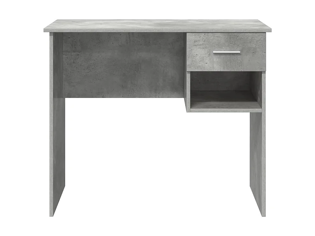 Betongrauer Schreibtisch 90 x 49,5 x 75 cm Holzwerkstoff