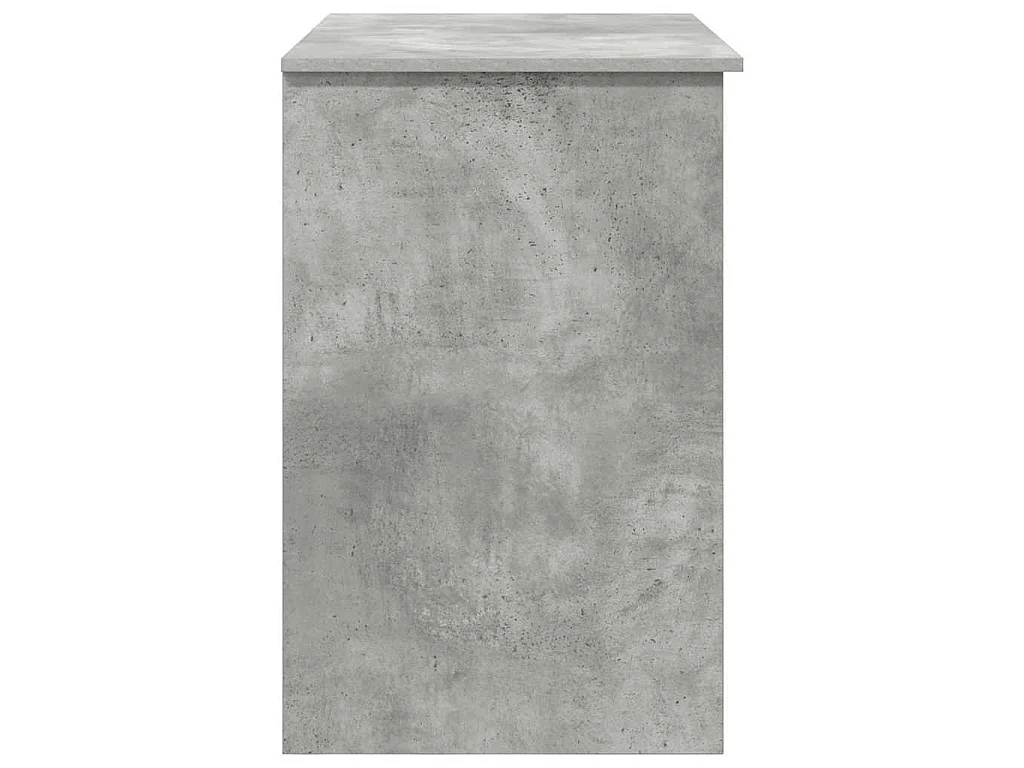 Betongrauer Schreibtisch 90 x 49,5 x 75 cm Holzwerkstoff