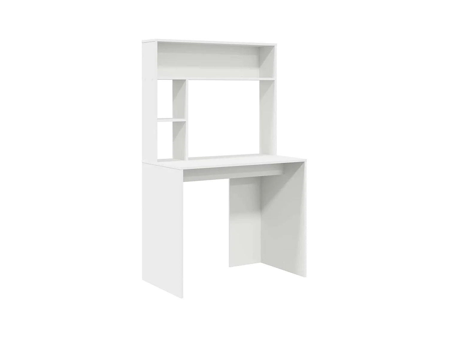 Bureau avec étagère Blanc 91 x 50 x 149 cm Bois d'ingénierie